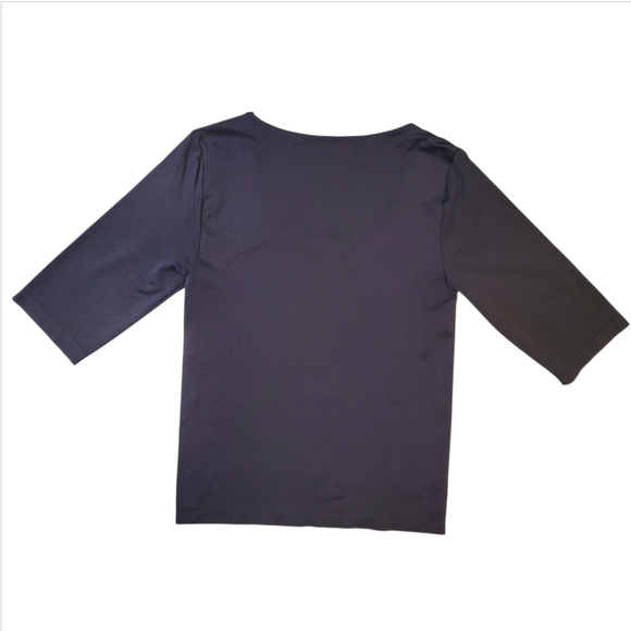 French Laundry Classic Solid Black Fitted Top Size L/XL - Picture 6 of 7